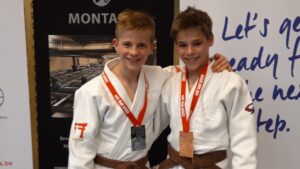 Judo Yushi Izegem Open Belgie 2019 Teun 2e en Markus 3e