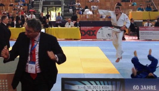 winst voor Judo Yushi judokaTwan van der Werff op Europacup Berlijn