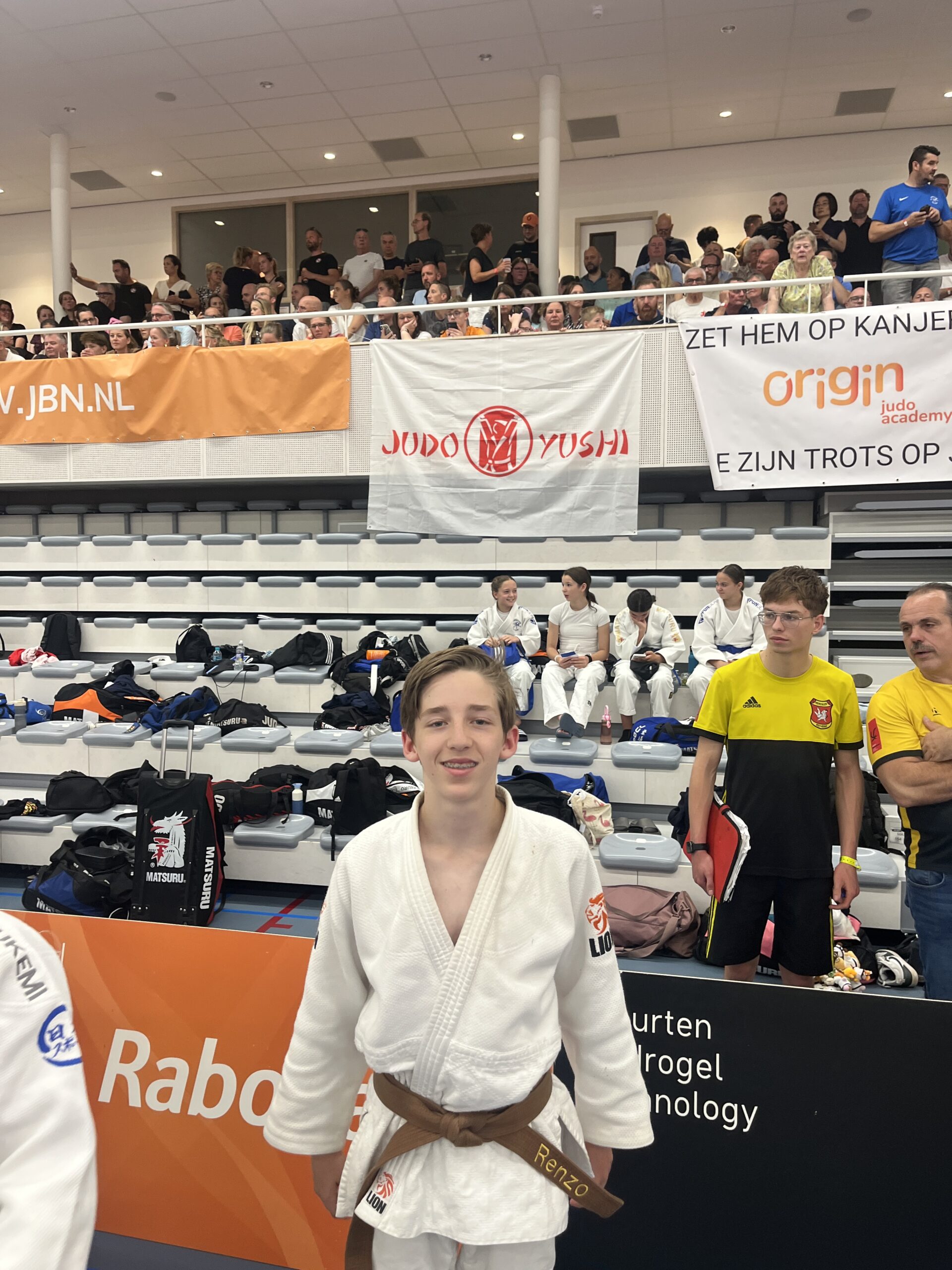 spandoek Judo Yushi op het NK
