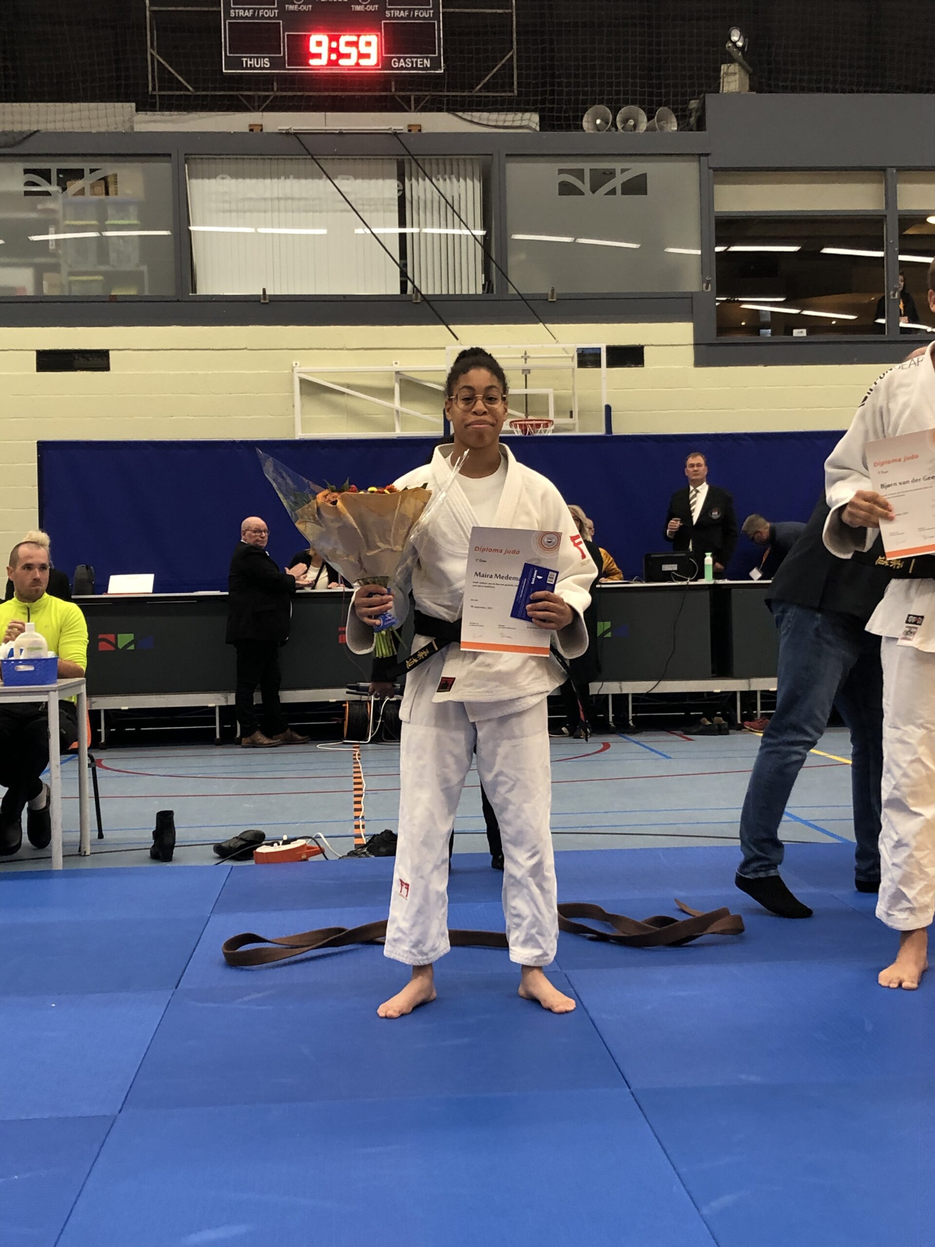 Judo Yushi judoka Maira Medema gepromoveerd tot zwarte band n.a.v. haar nationale titel in de leeftijdsklasse tot 18 jaar