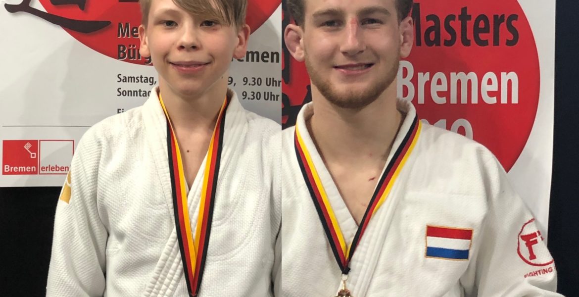 Judo Yushi judoka's Raynaldo Kuijpers en Max Stikkelorum brons op Bremen Masters